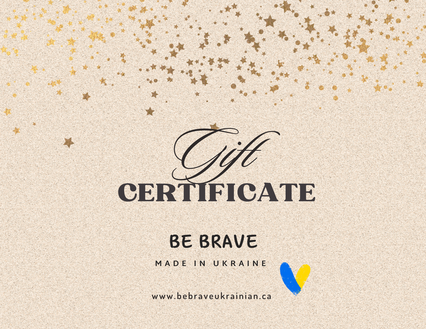 Gift certificate