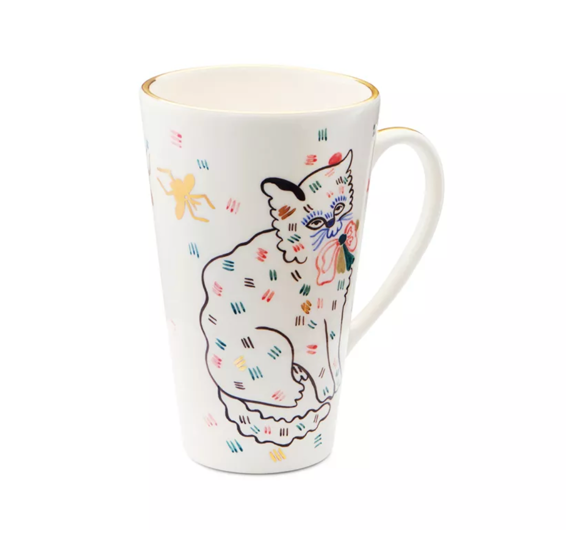 Ceramic mug with a kitten