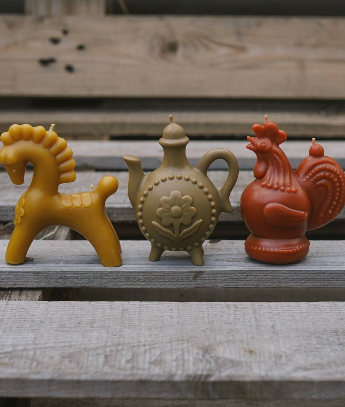 THE ROOSTER-COCKEREL-KUMANETS candle set