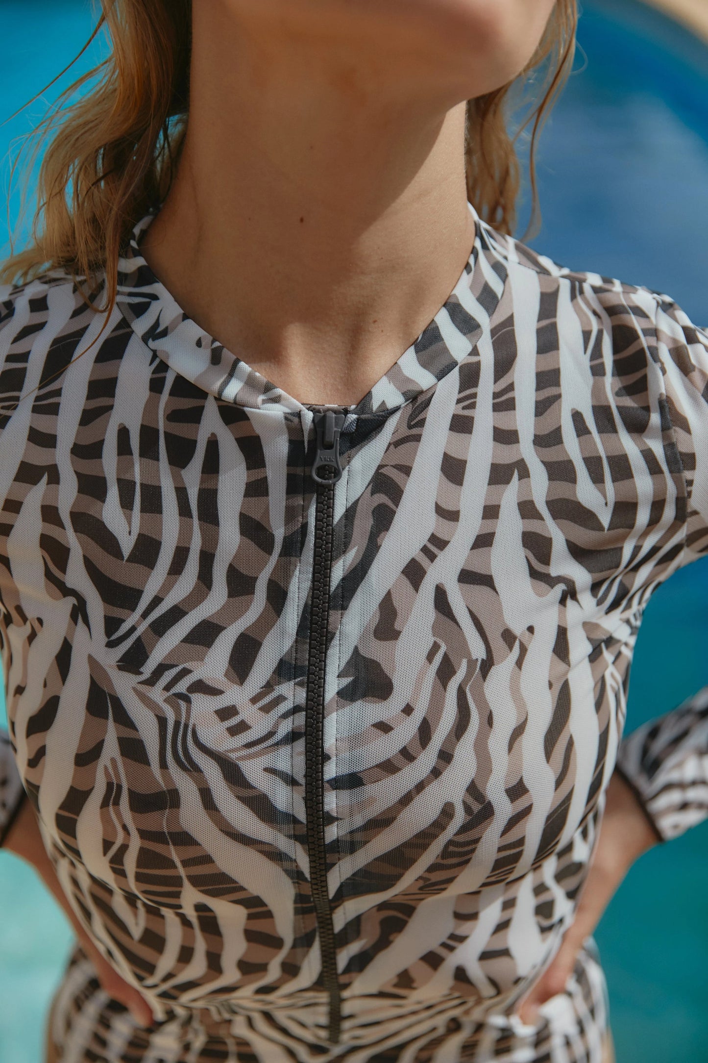 Philadelphia - One Piece Swimsuit - Zebra zest