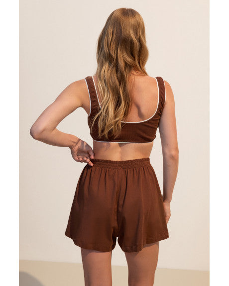 Shorts of cotton Slow Life