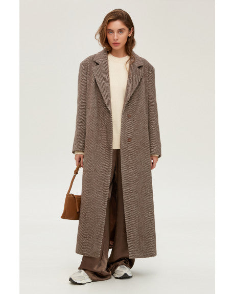 Maxi coat (brown)