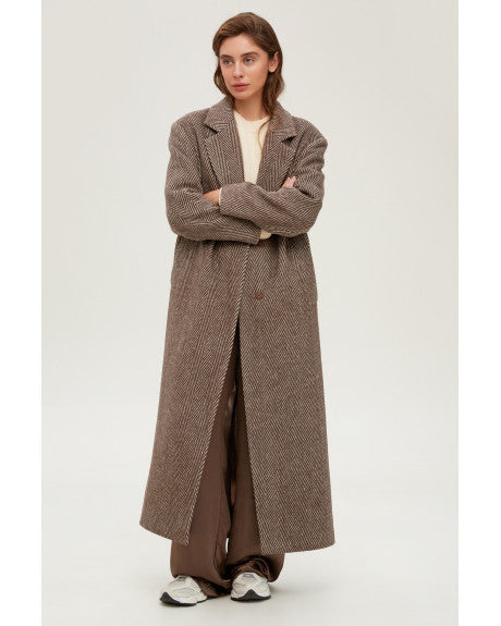 Maxi coat (brown)