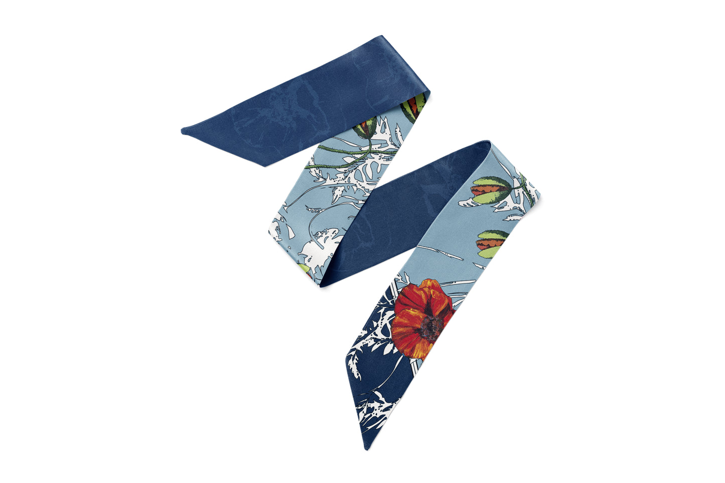 Silk twill "Poppy Flower"