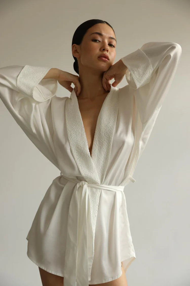 KIMONO ROBE - WHITE