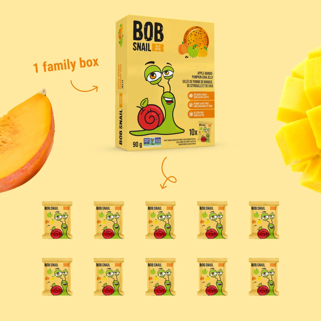 FRUIT JELLIES APPLE- PUMPKIN-MANGO-CHIA