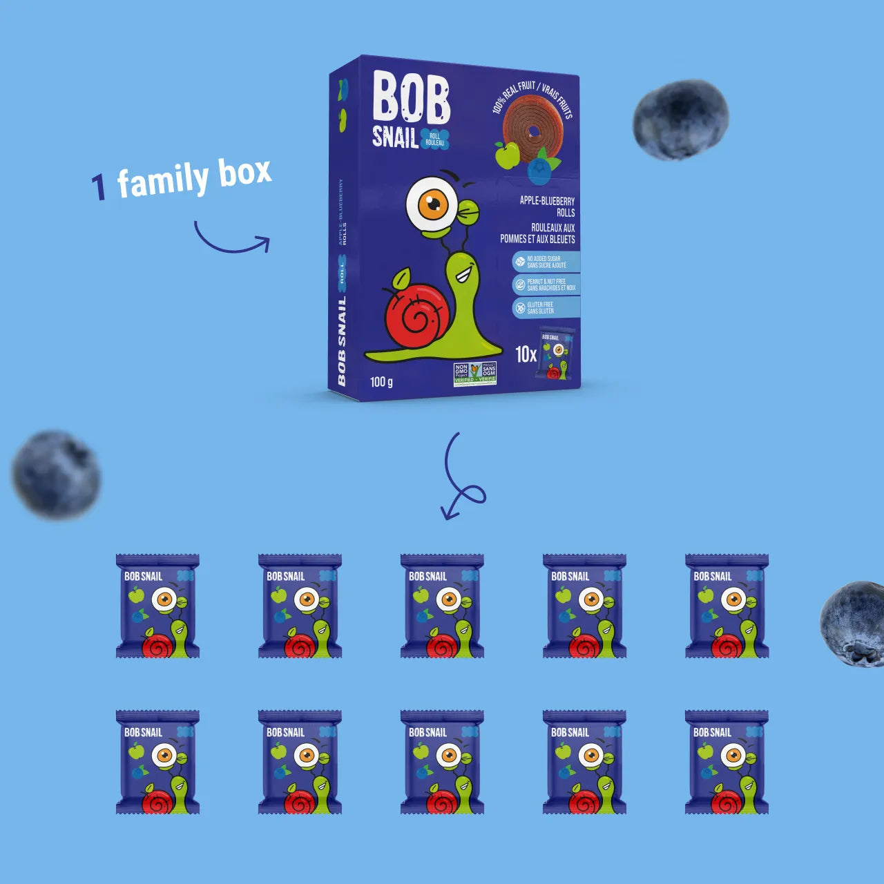 APPLE-BLUEBERRY FRUIT ROLLS