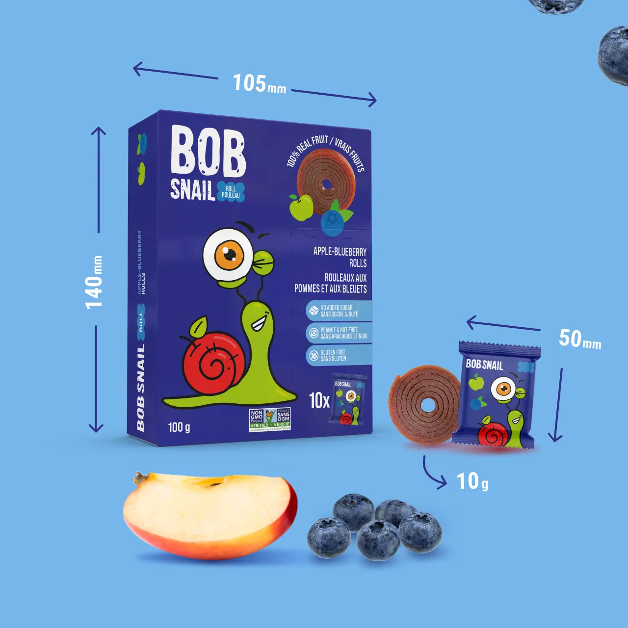 APPLE-BLUEBERRY FRUIT ROLLS