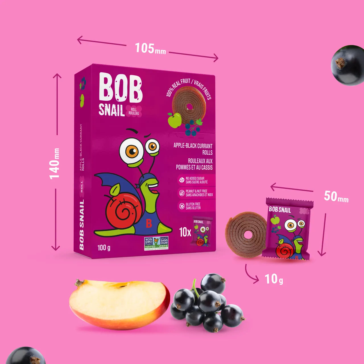 APPLE-BLACK CURRANT FRUIT ROLLS