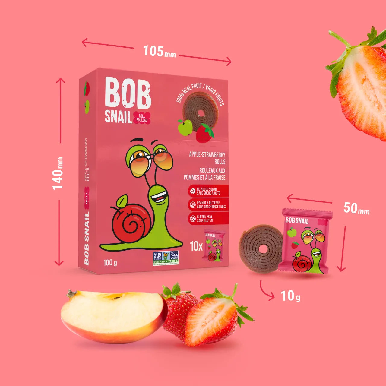 APPLE-STRAWBERRY FRUIT ROLLS