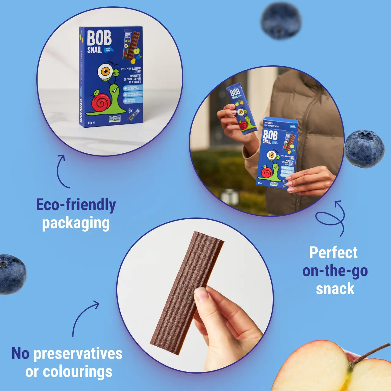 APPLE-PEAR-BLUEBERRY STRIPE