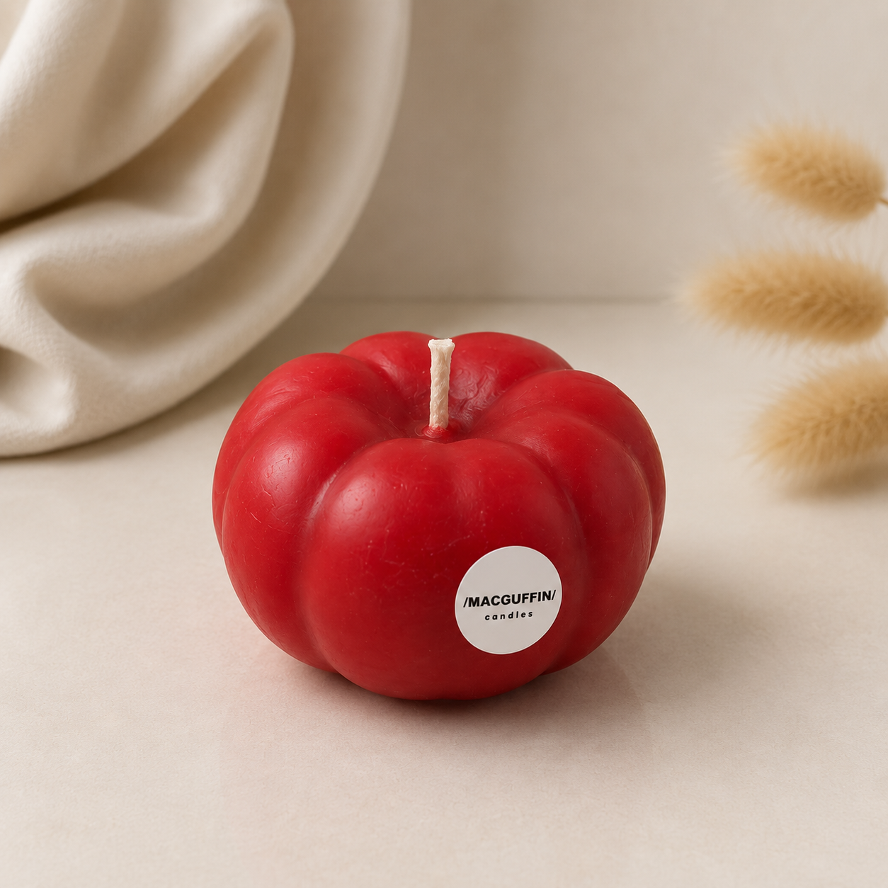 Tomato Candle - Handcrafted Beeswax Candle