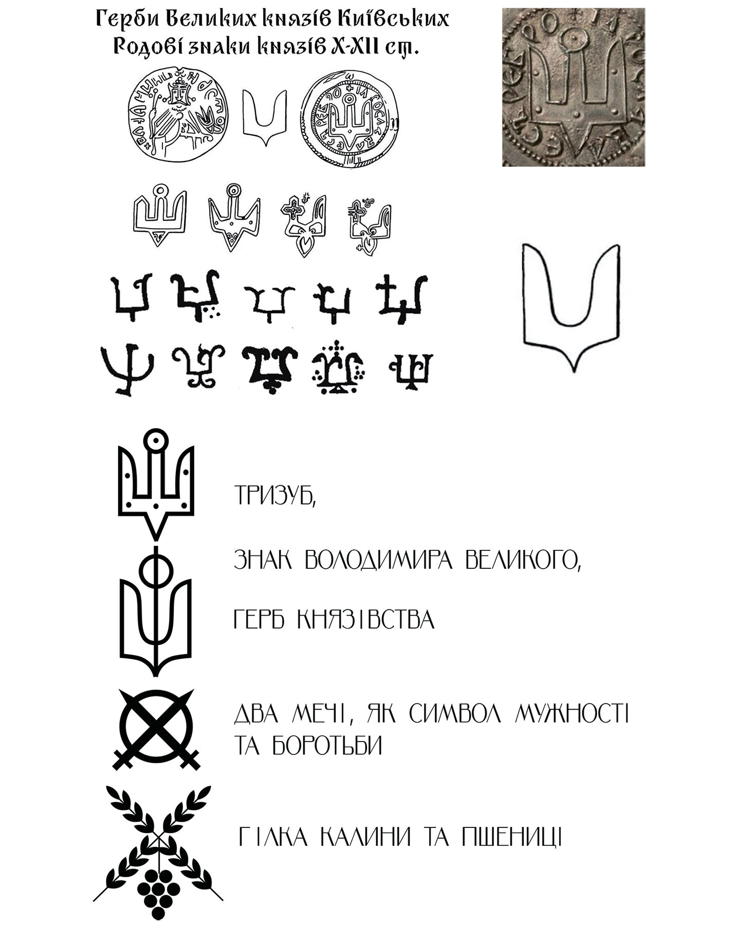 Men's embroidered shirt with symbols of Kyivan Rus 988