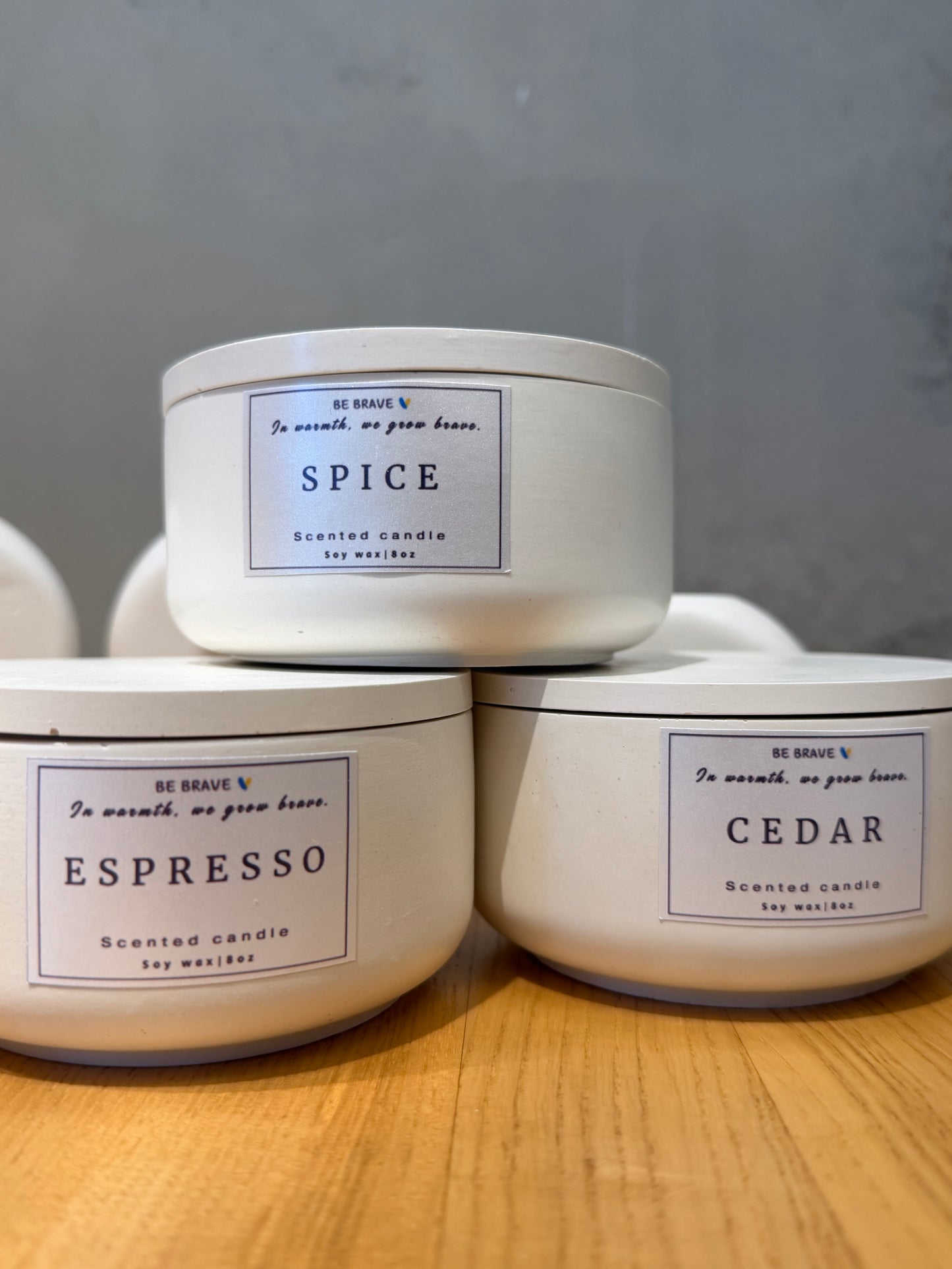 Scented Candle “ Spice” in a clay pot