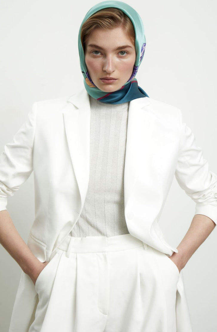 Premium silk scarf "Awakening"