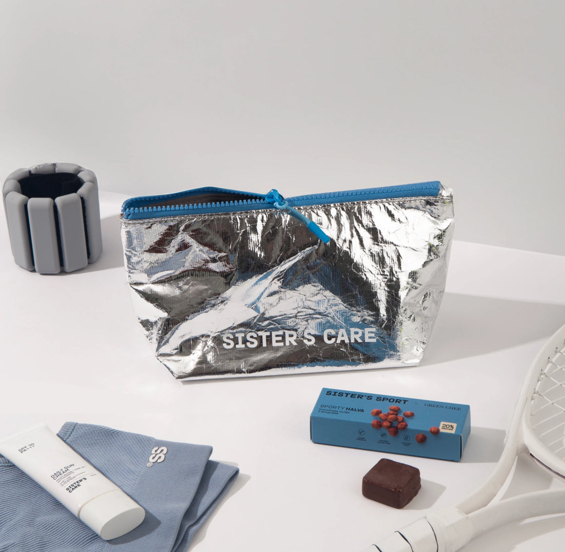 SISTER'S CARE COSMETIC BAG BLUE