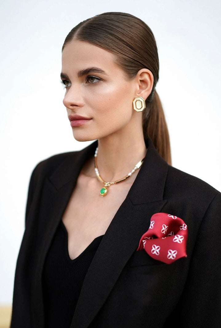Silk scarf pashé “Red”