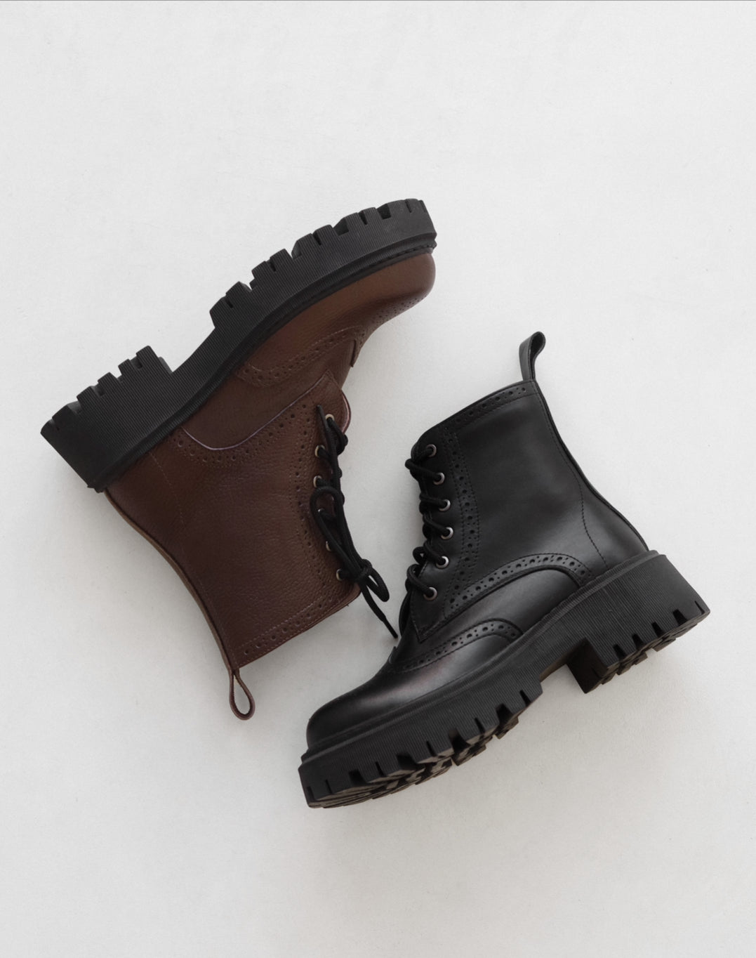 Brown Leather Derby Boots