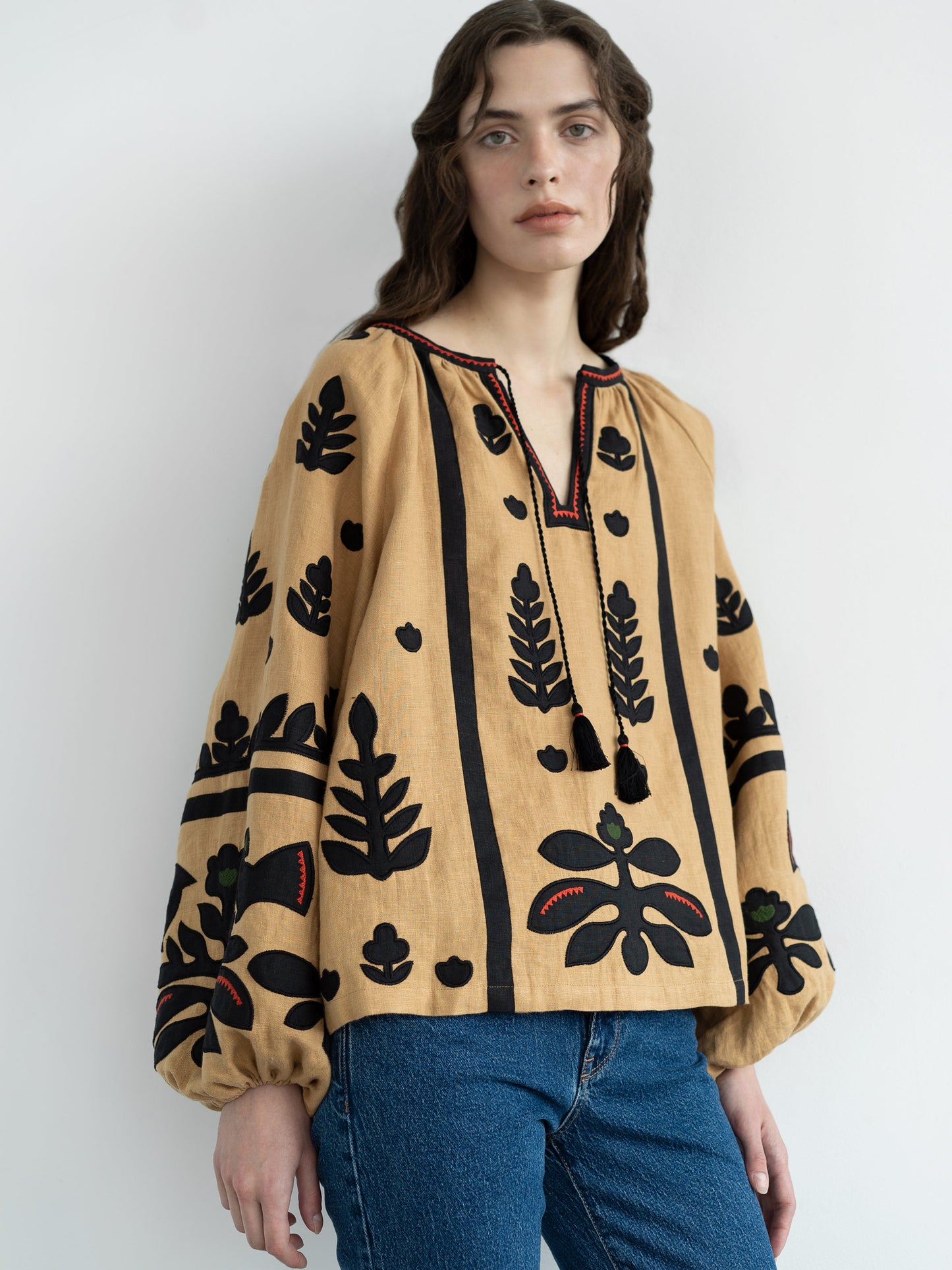 Linen embroidered shirt Korchynskyi Beige