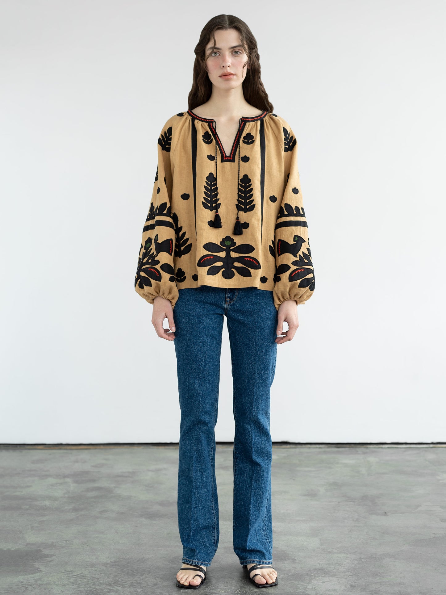 Linen embroidered shirt Korchynskyi Beige