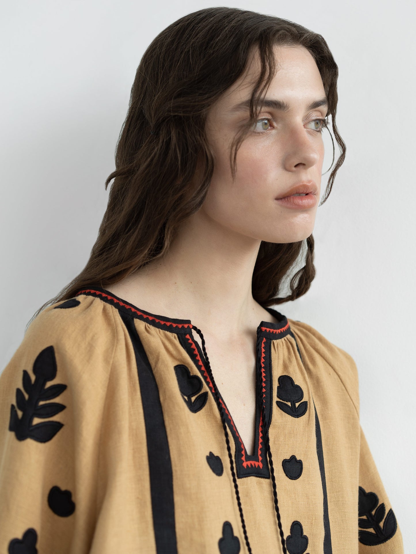 Linen embroidered shirt Korchynskyi Beige