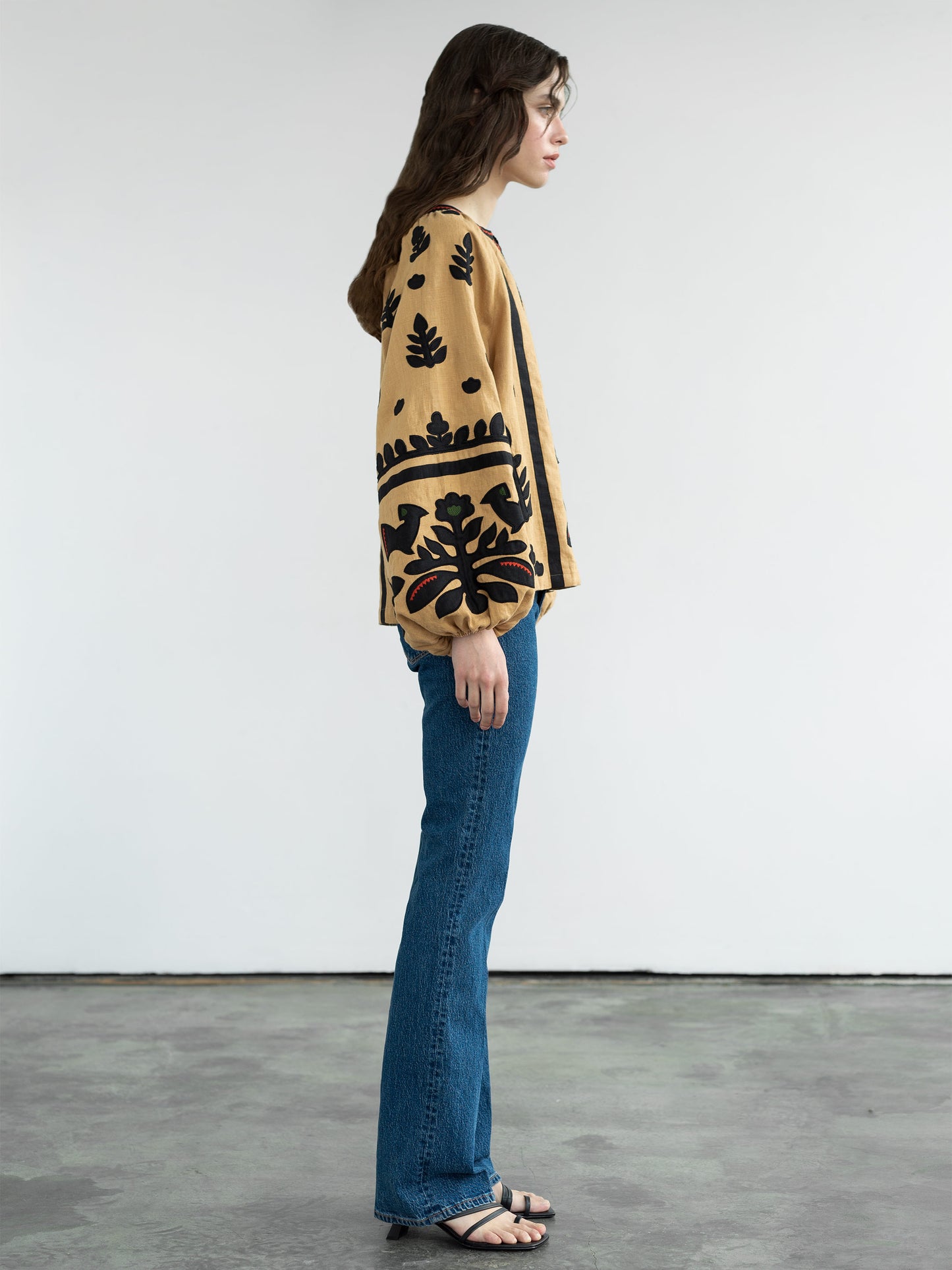 Linen embroidered shirt Korchynskyi Beige