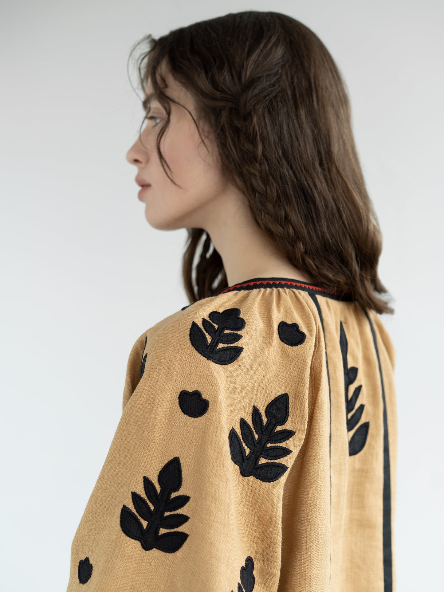 Linen embroidered shirt Korchynskyi Beige