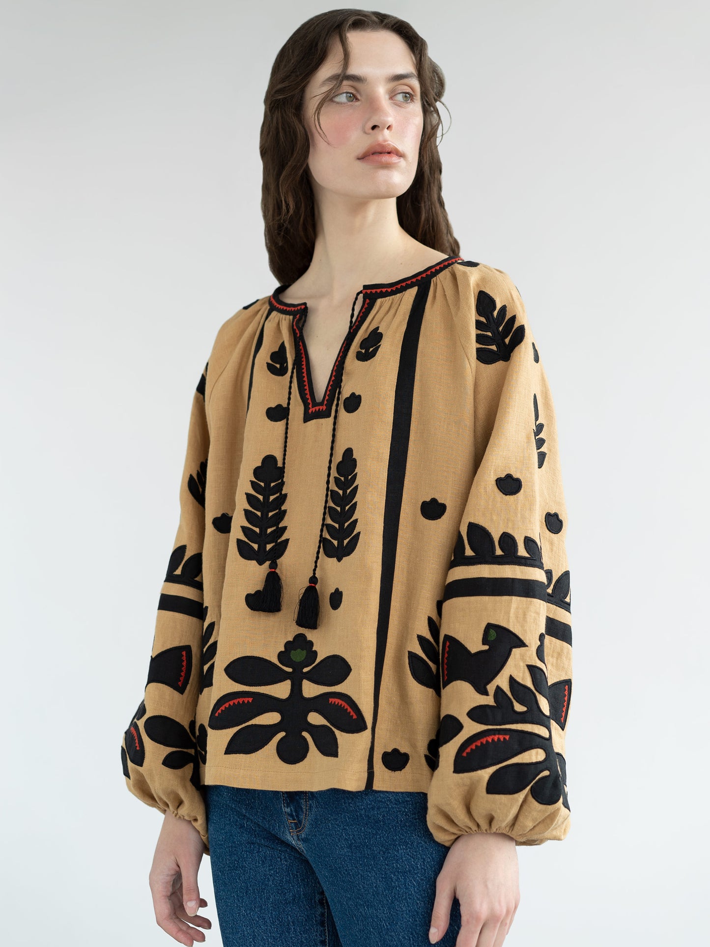 Linen embroidered shirt Korchynskyi Beige
