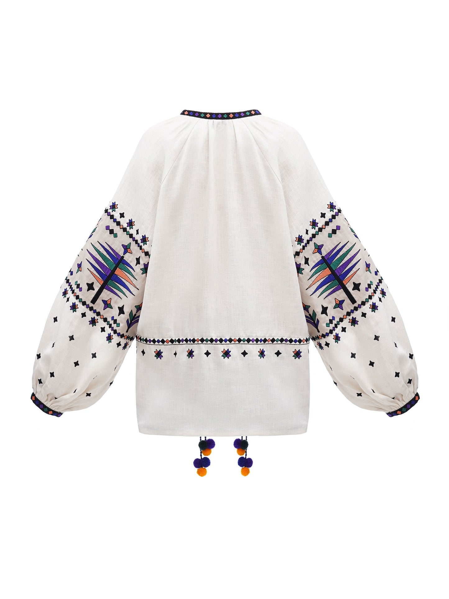 Women's embroidered shirt with geometric embroidery Melanka