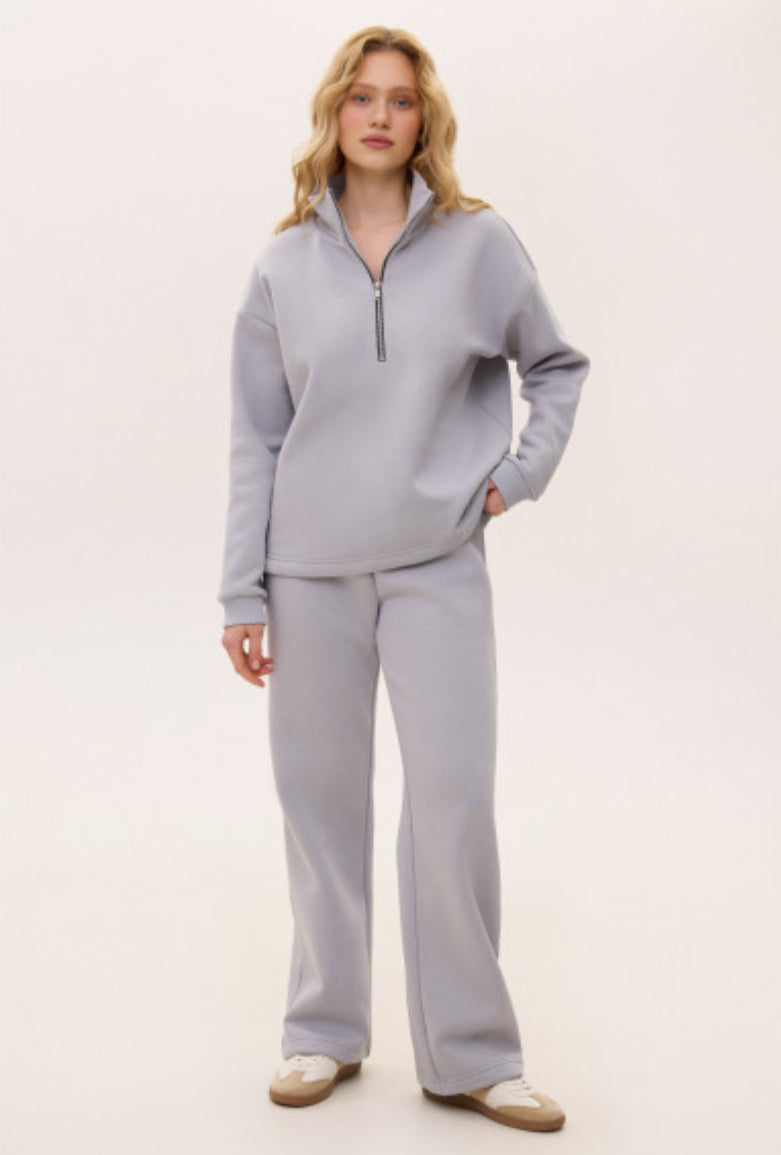 Gray Footer Polo Tracksuit