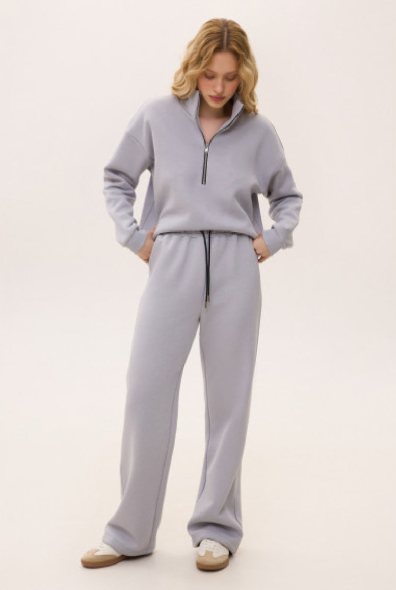 Gray Footer Polo Tracksuit