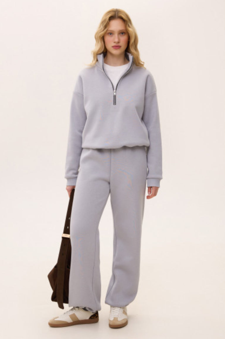 Gray Footer Polo Tracksuit
