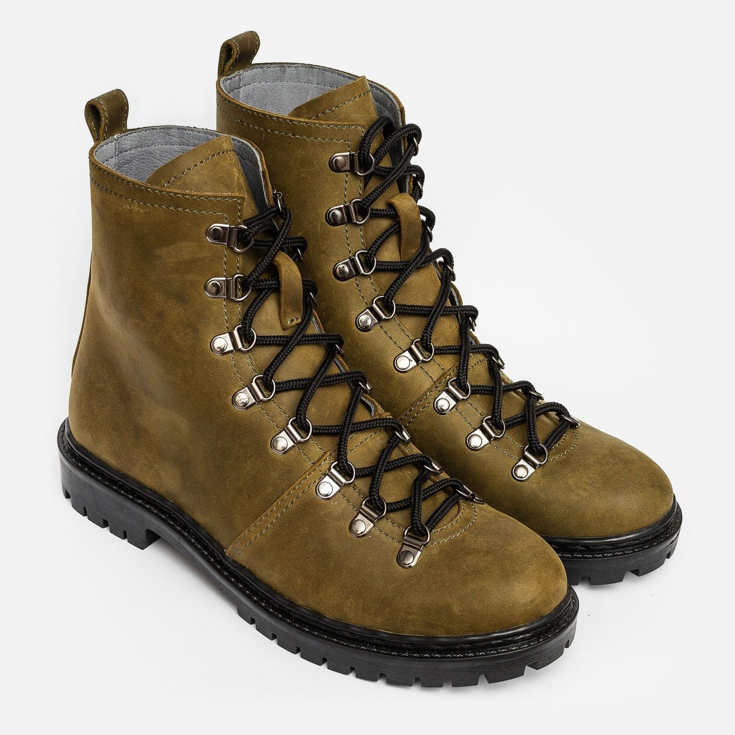 Leather Boots Skates Crazy Horse (khaki)