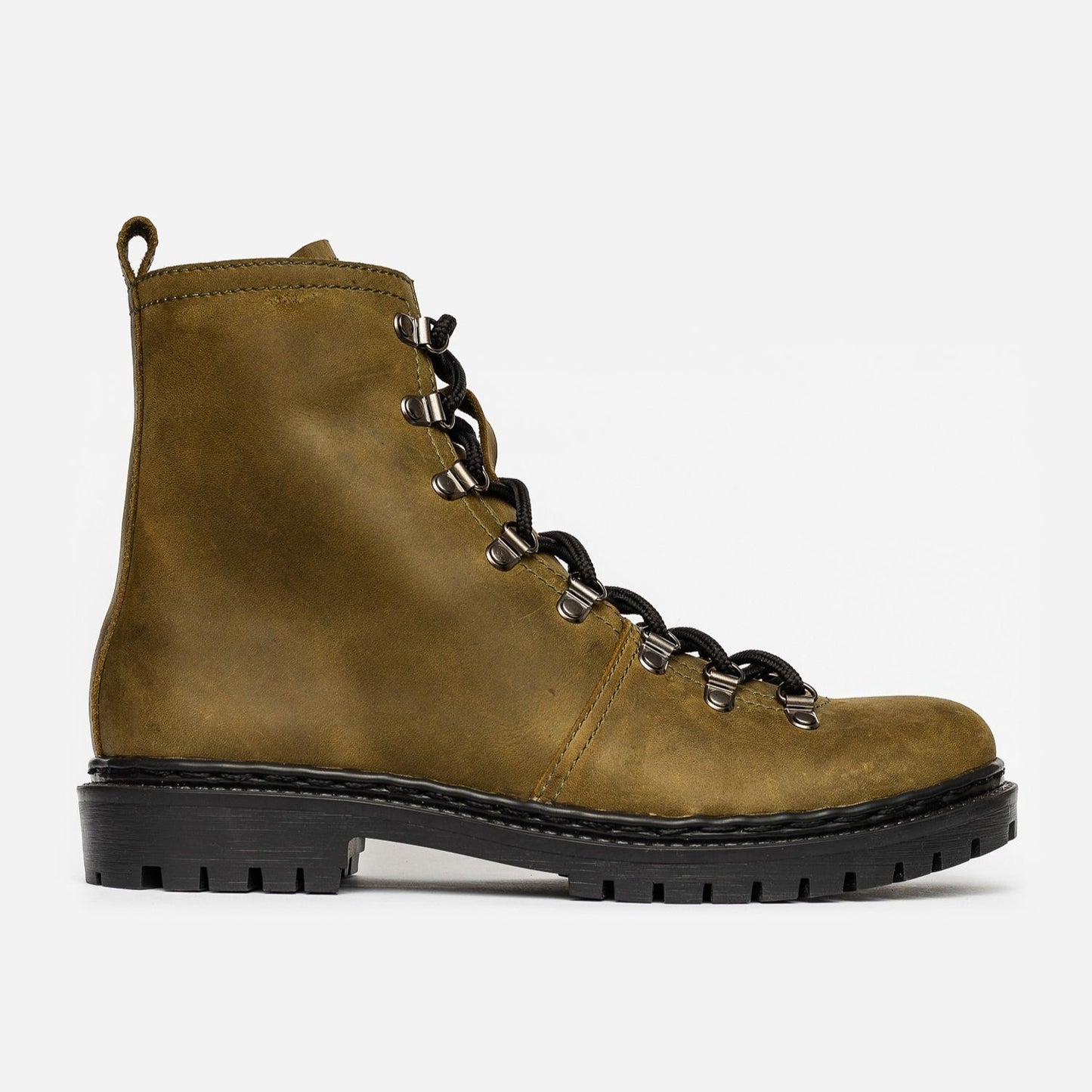 Leather Boots Skates Crazy Horse (khaki)