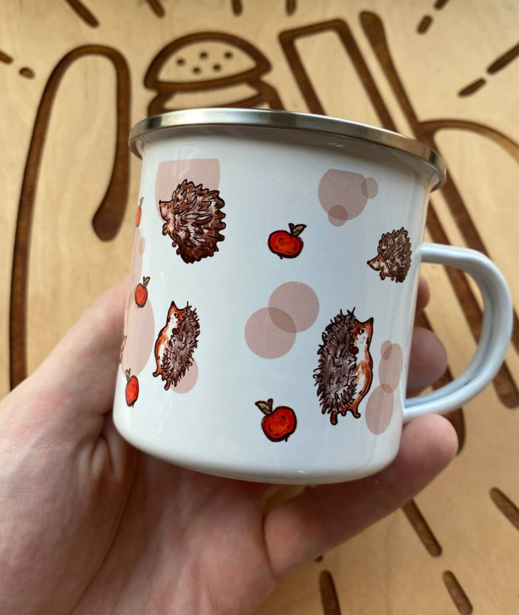 Camping Mug “Hedgehogs”