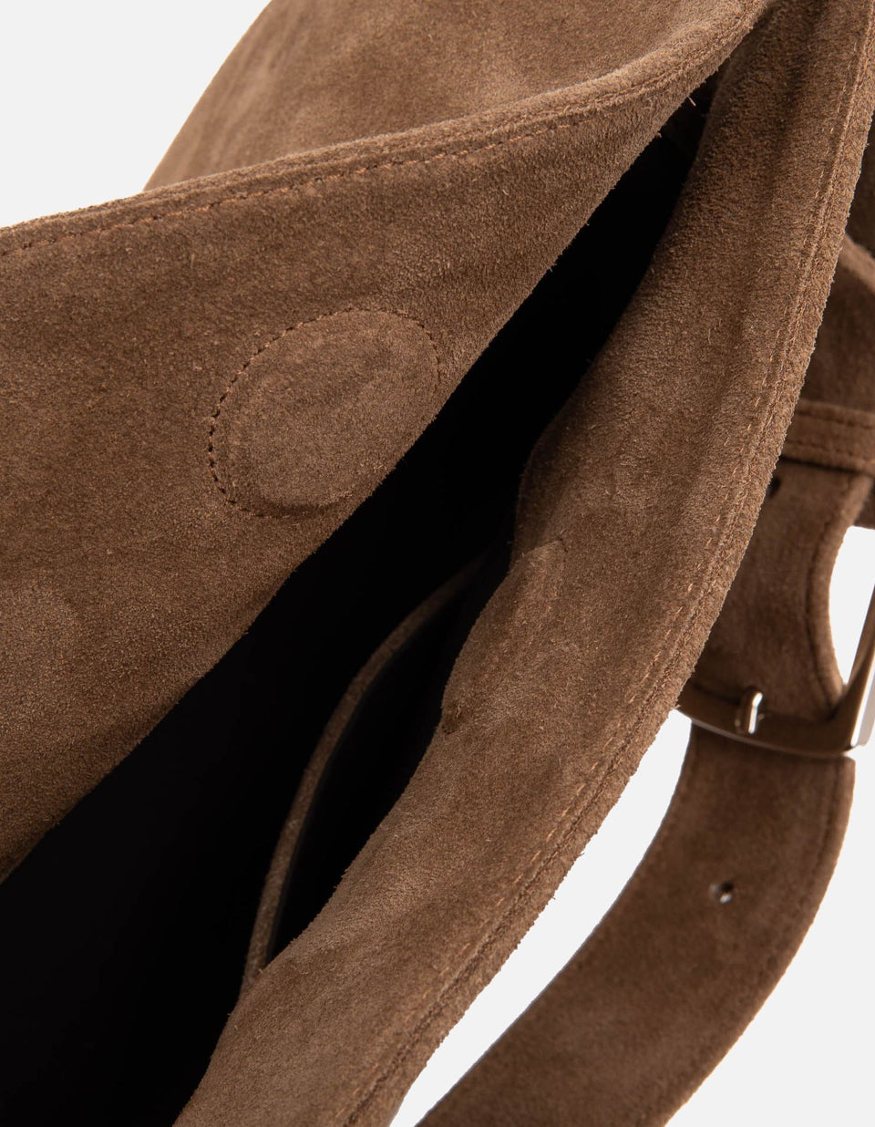 Suede Baguette mini Bag (castoro)