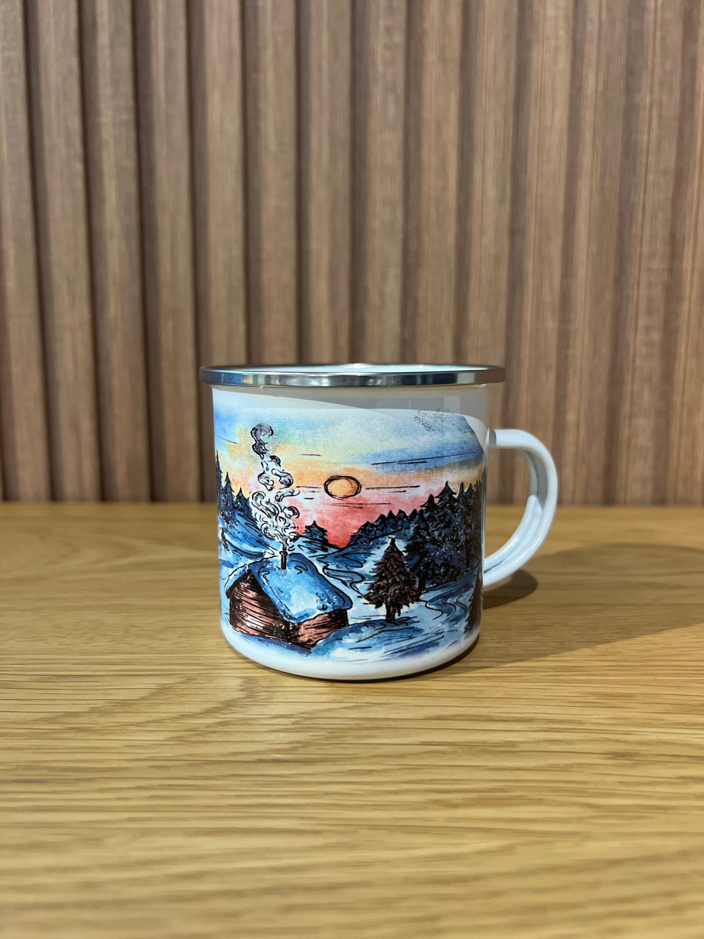 Camping mug “Winter forest “