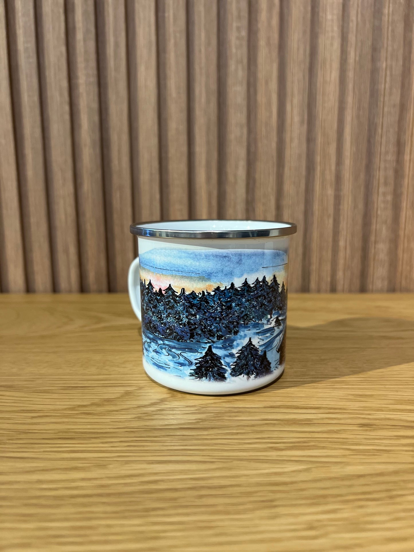 Camping mug “Winter forest “