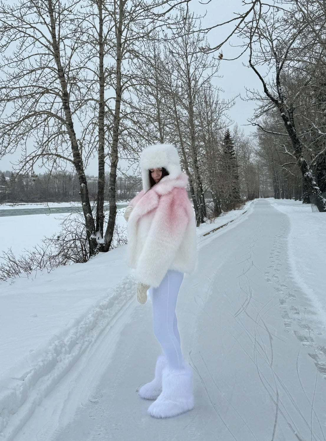 Color eco Fur | Pink