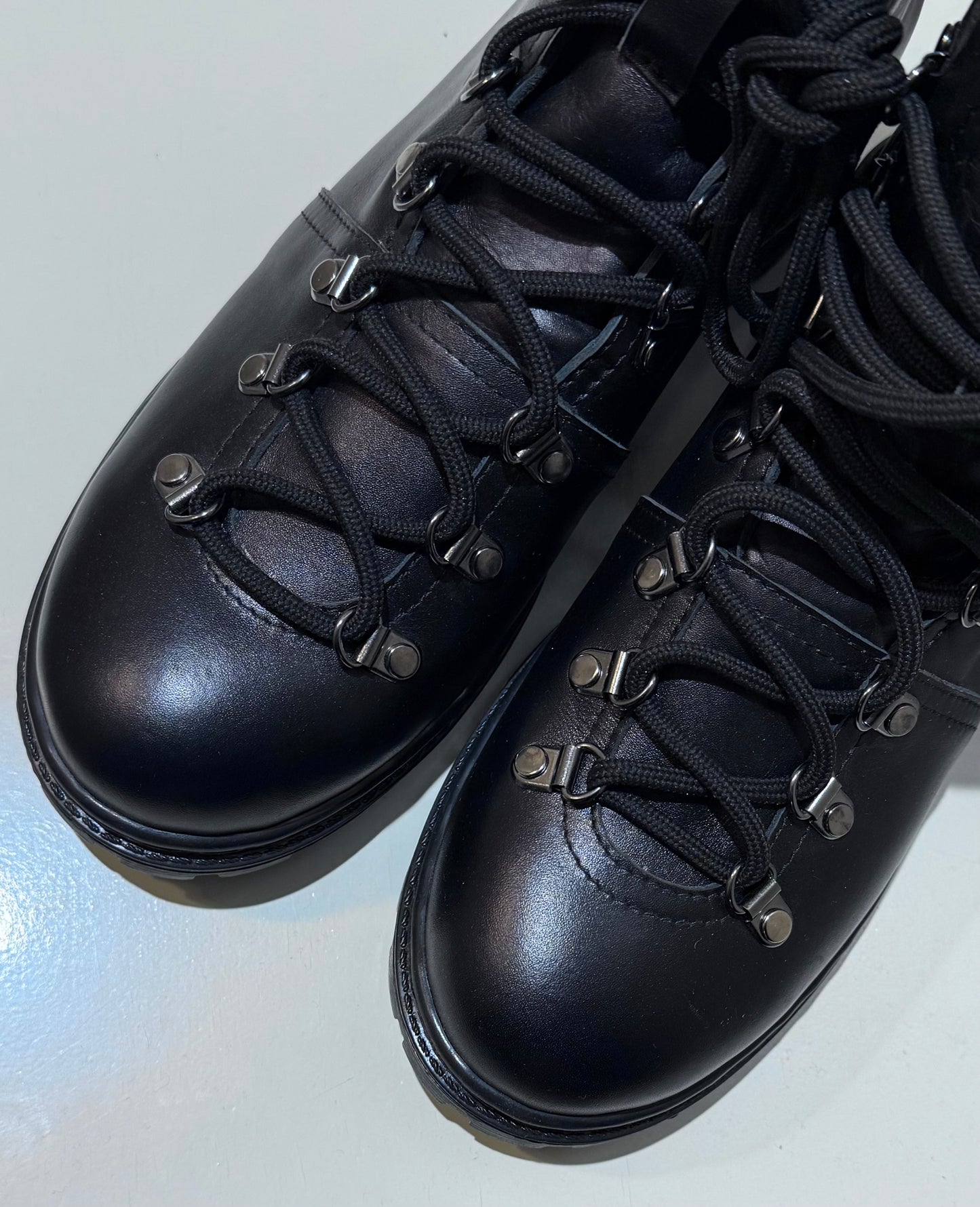 Leather Boots Skates Crazy Horse (black)