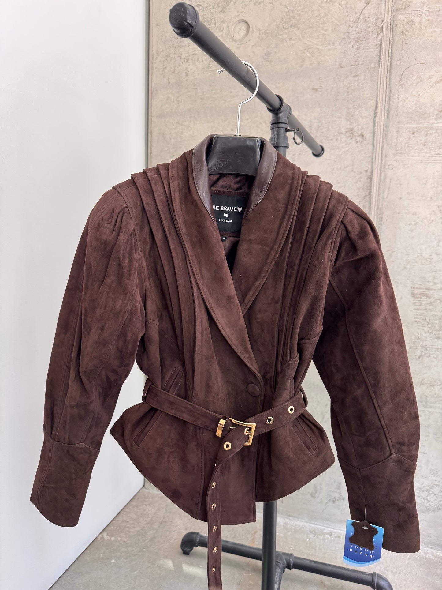Сoffee suede jacket