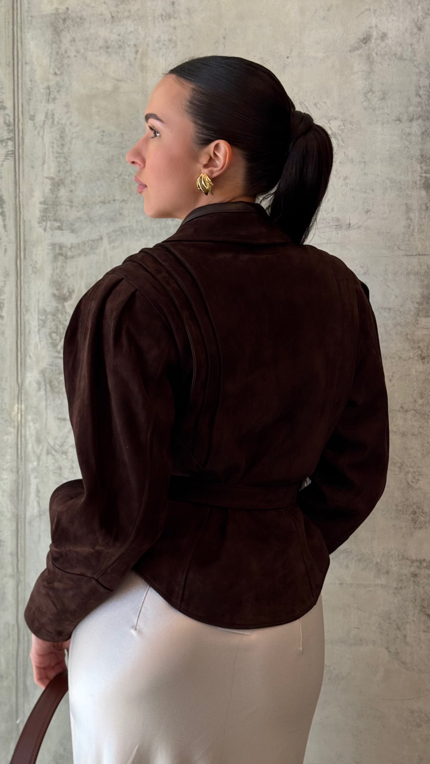 Сoffee suede jacket