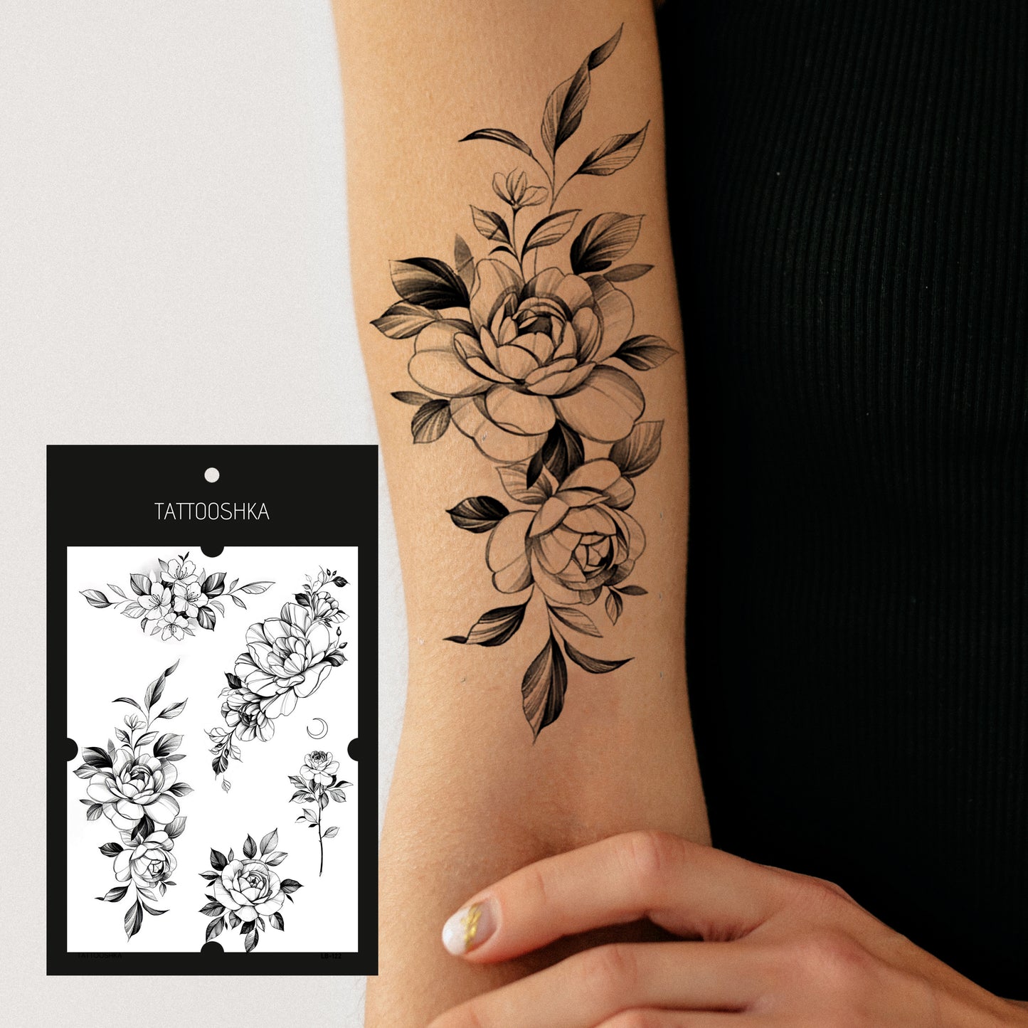 Grafic peonies