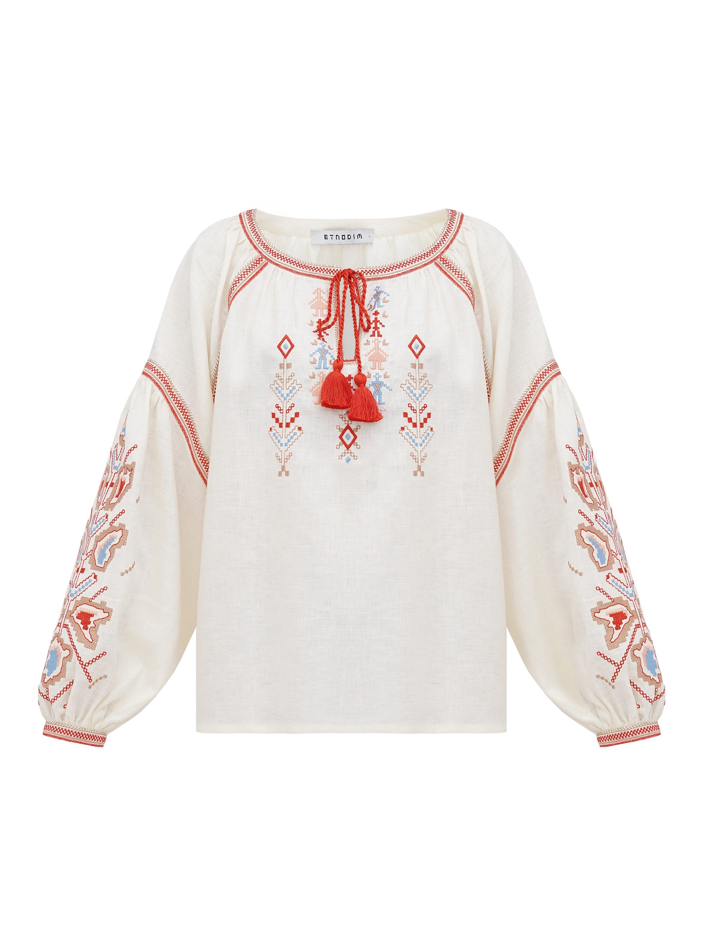 Women's shirt with embroidery of Ukrainian cities-heroes Yednist
