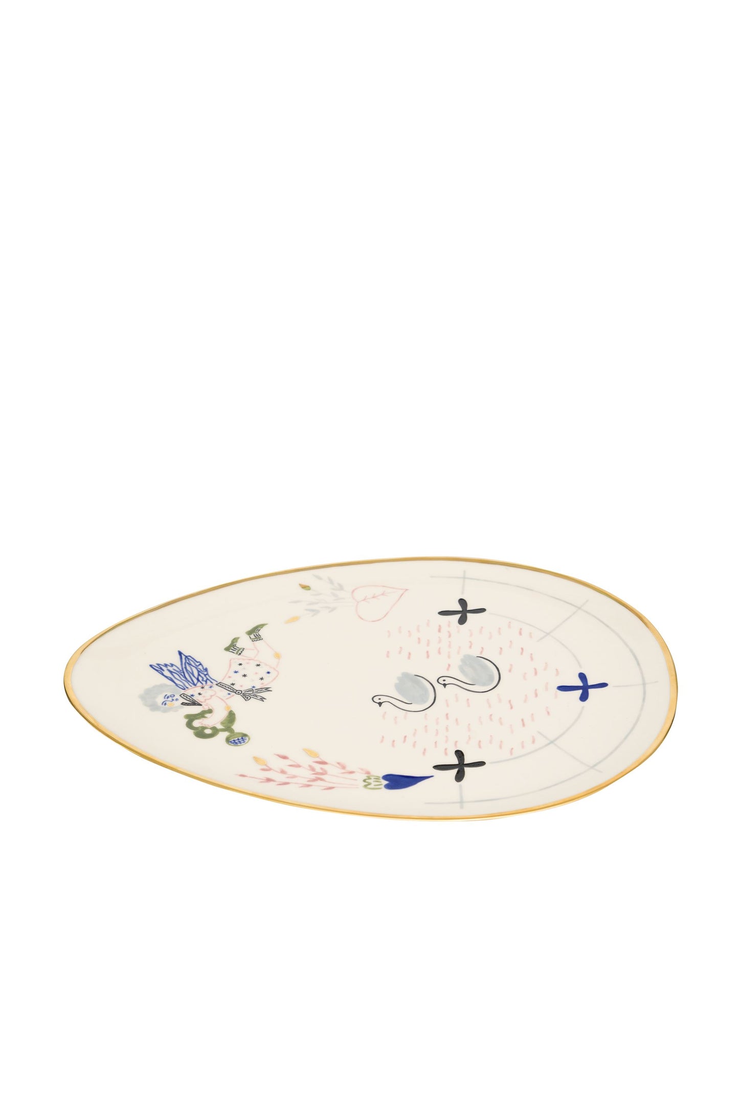 Oval Plate Naïve Pond
