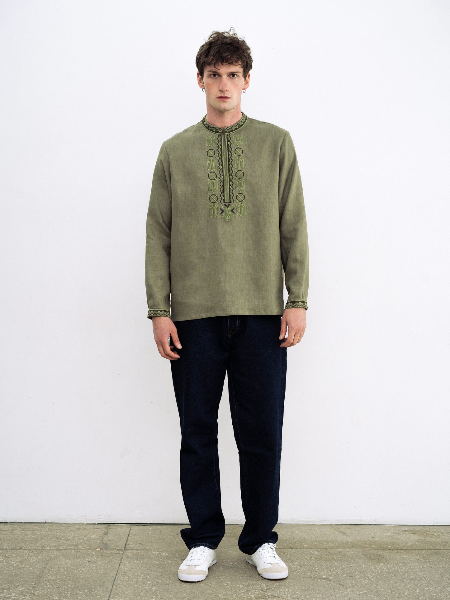 Men's embroidered shirt with symbols of Kyivan Rus 988