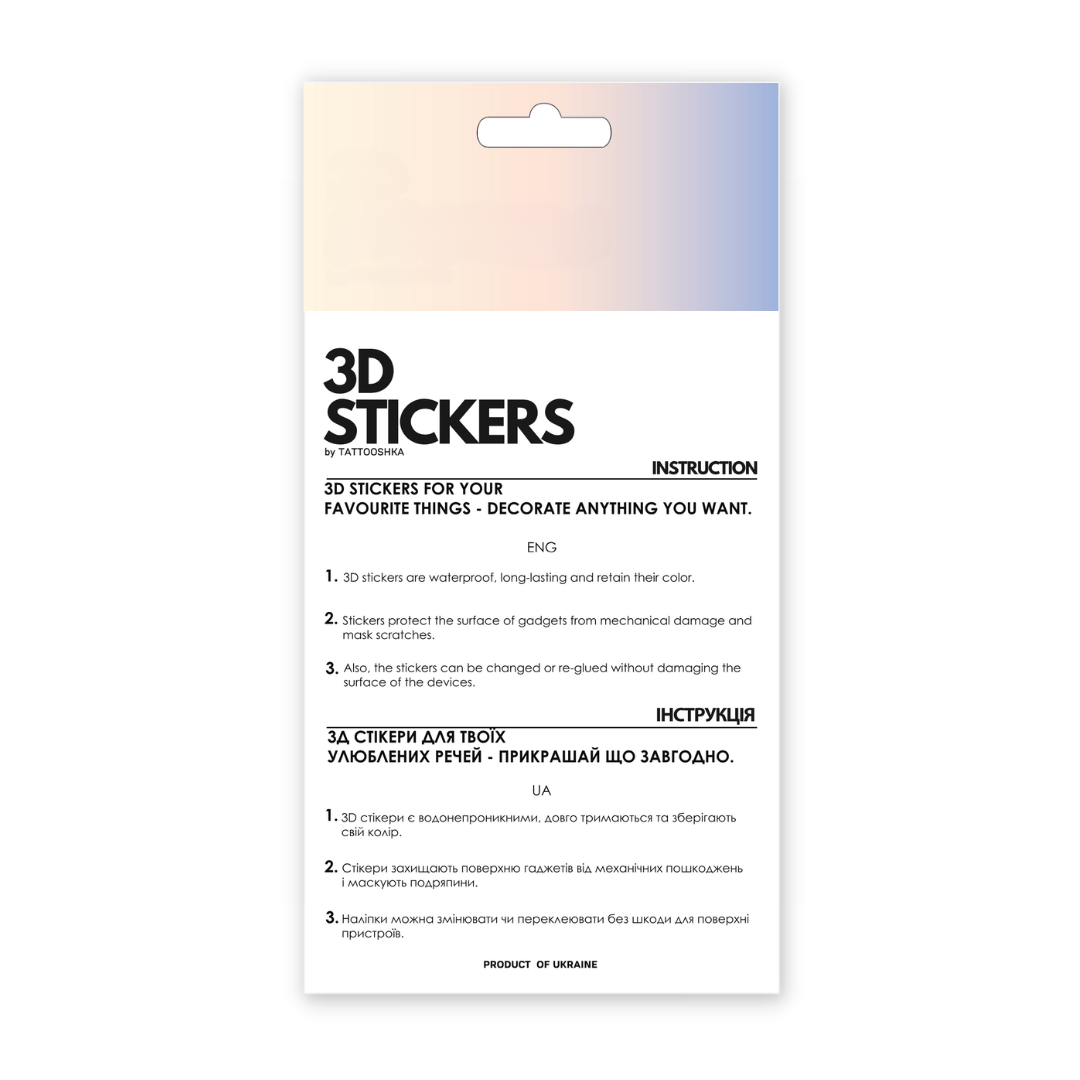 Set 3D stickers