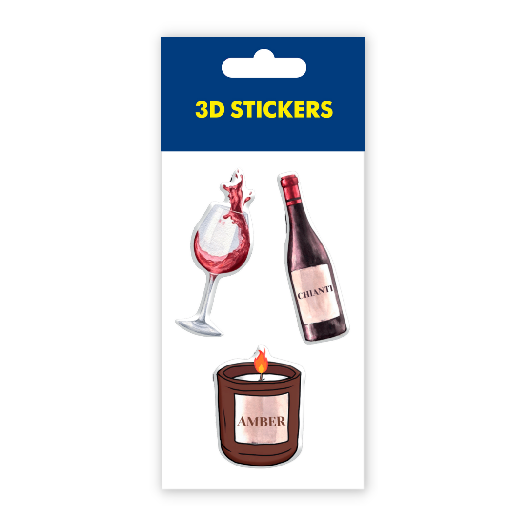3D stickers Vine