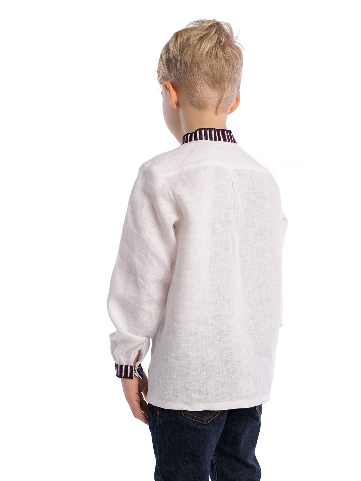 Boys embroidered shirt White Sparrow