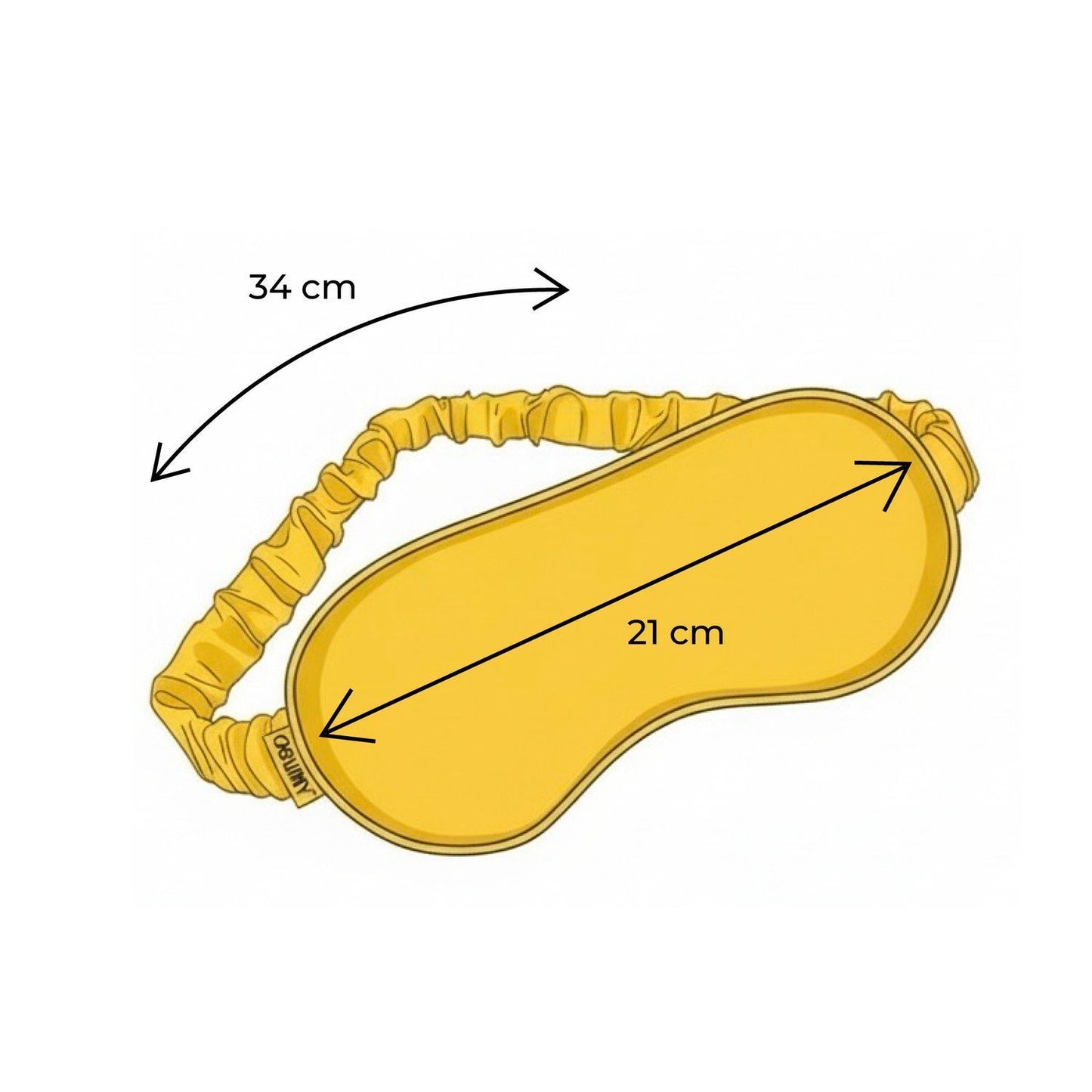 Italian silk sleep mask "Recovery"